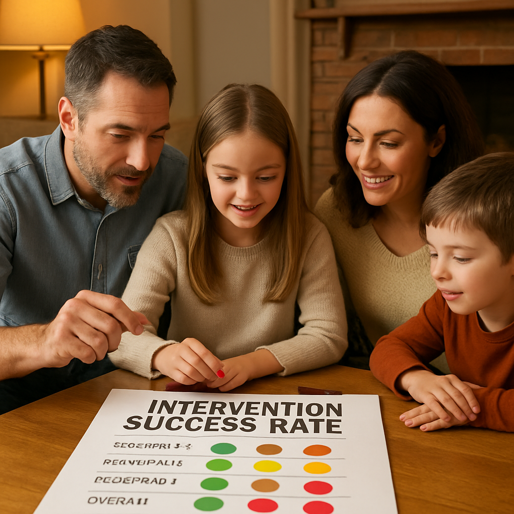 family sitting around intervention success rate paper