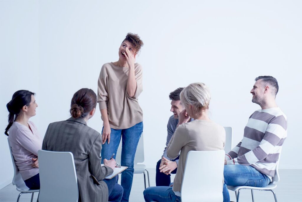 group therapy at next step intervention