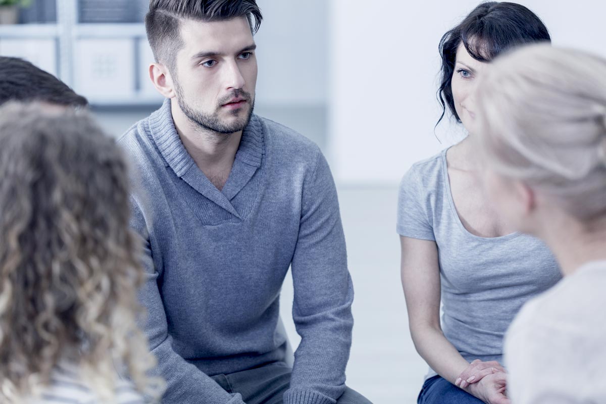 a young adult male during intervention program